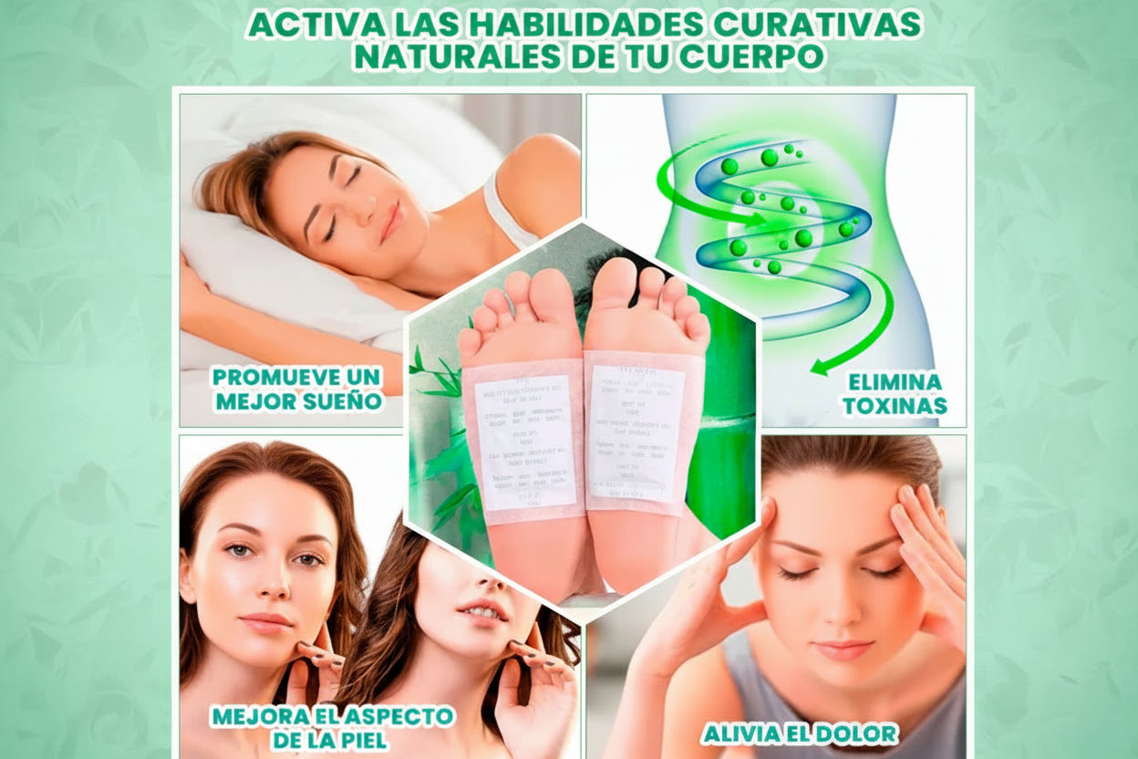 KINOKI – PARCHES DESINTOXICANTES PARA PIES