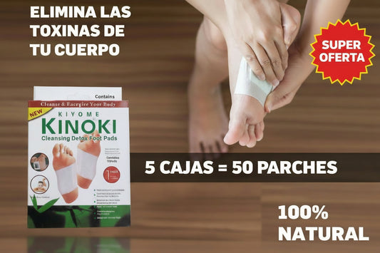 KINOKI – PARCHES DESINTOXICANTES PARA PIES