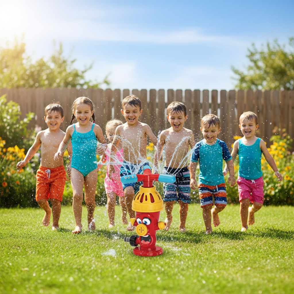 Grifo Bombero Lanza Agua Juego Verano