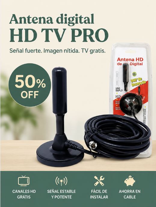 Antena digital HD TV PRO ( TV GRATIS)