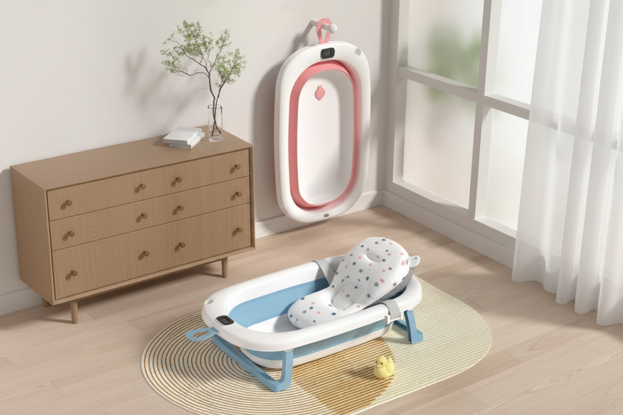 SUPER BAÑERA CON TERMÓMETRO PARA BEBÉ                                           ( últimas unidades  -  Envío gratis)