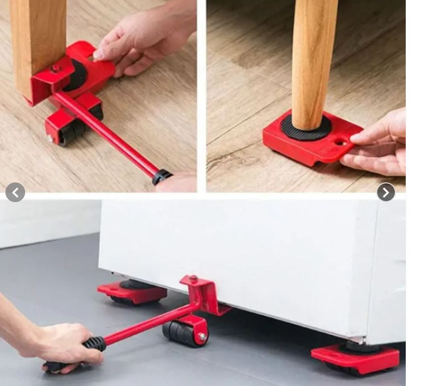 Sistema de Transporte y elevación de muebles pesados.